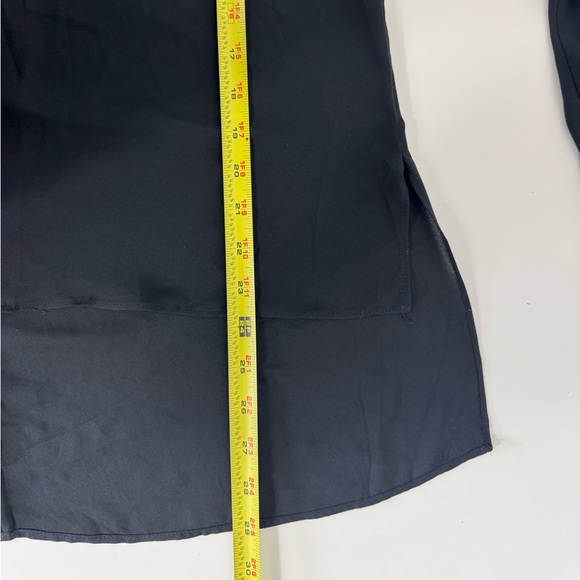 Philosophy‎ Women’s Size Large Sheer Black Contemporary Flare Sleeve Blouse - Picture 5 of 7